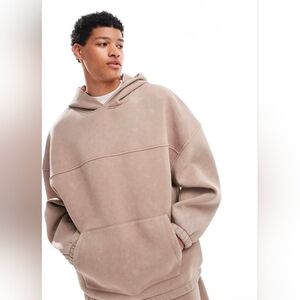 Asos Design Tan Extreme Oversizes Hoodie